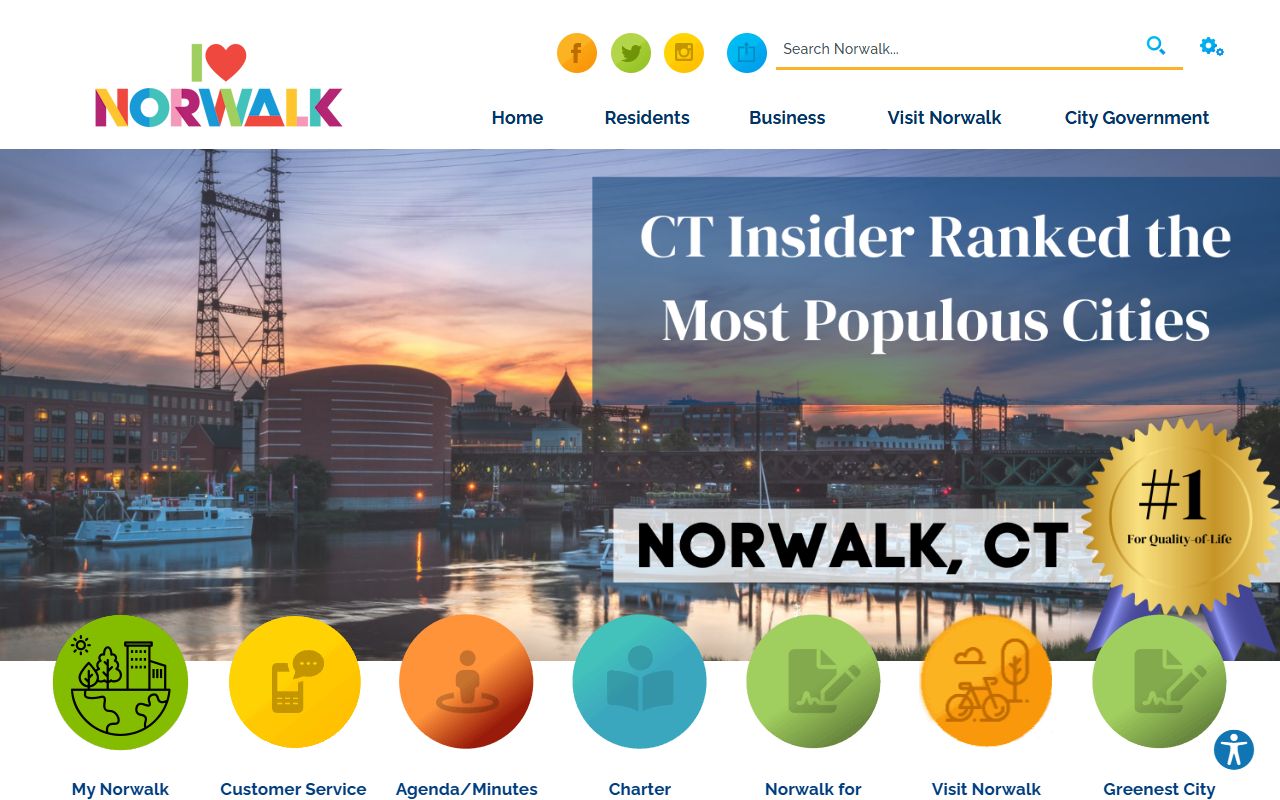 Norwalk white pages city homepage