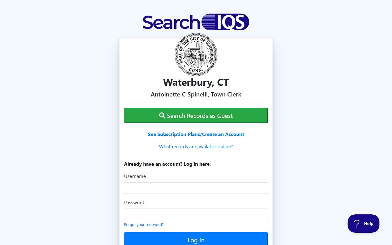 Waterbury white pages land records search portal