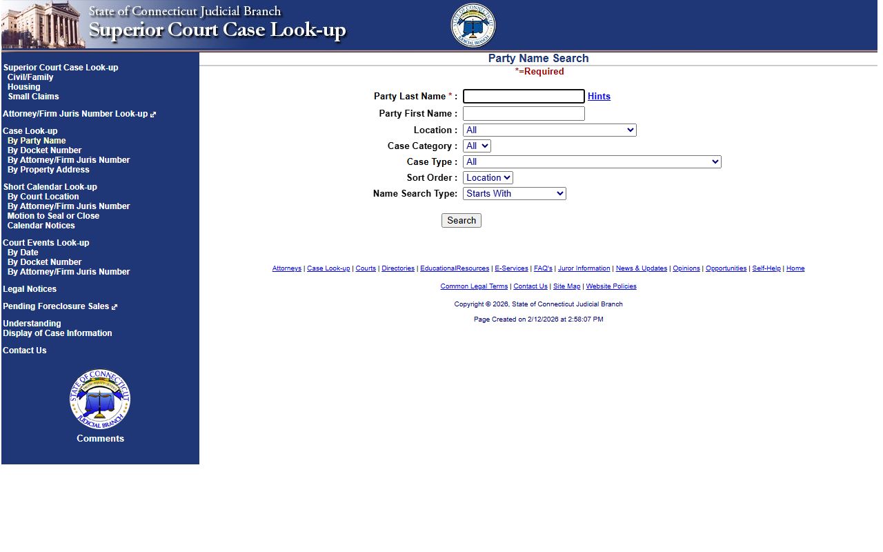 Connecticut civil case search white pages people lookup
