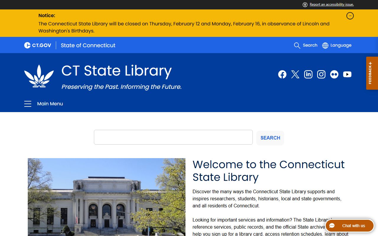 Connecticut State Library for white pages and genealogy