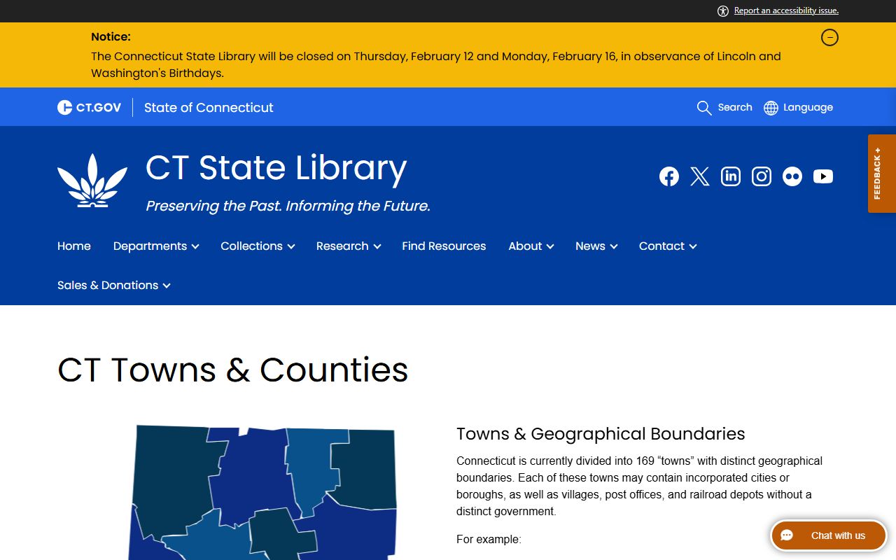 Connecticut towns and counties white pages reference